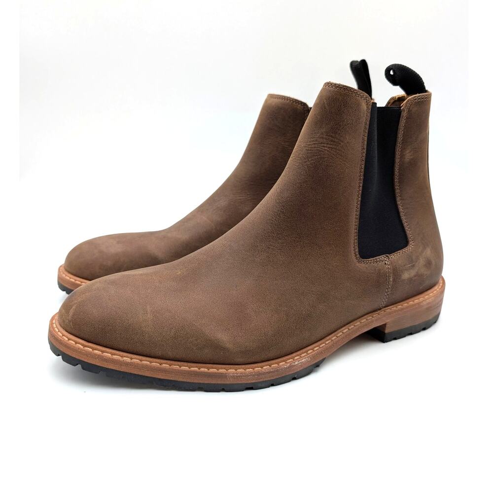 Nisolo Marco Everyday Chelsea Ankle Boots Men's Tobacco Size US10 EU43